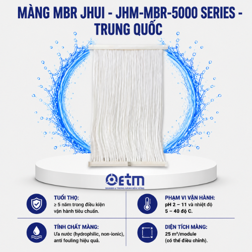 Màng MBR Jhui - JHM-MBR-5000 Series - Trung Quốc 